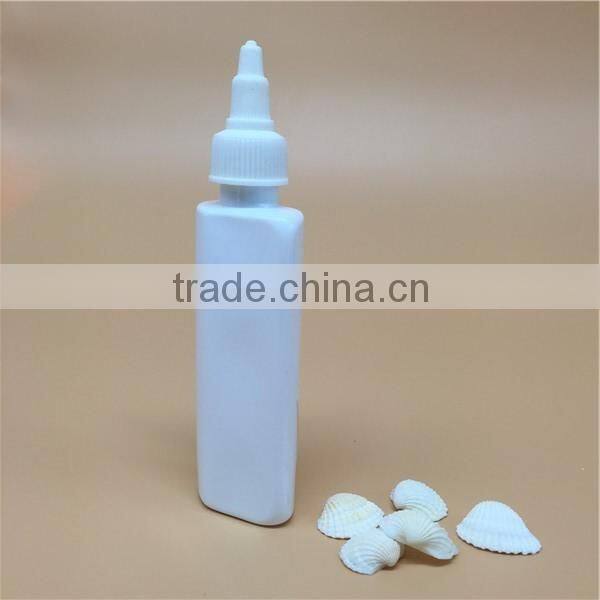 Screen printing high quality 80ml PET plastic bottle with lid for cream boday care