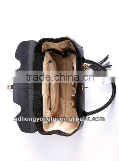 2016 Fashion PU leather handbag with chain