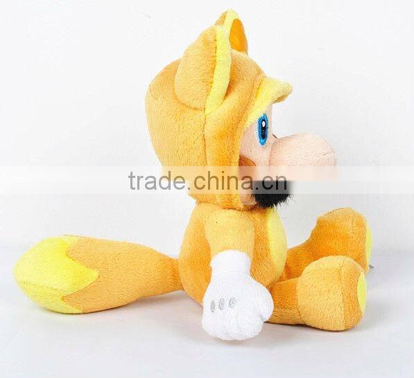 2X Super Mario Land Plush Tanooki Mario & Kitsune Luigi Soft Toy Teddy Doll