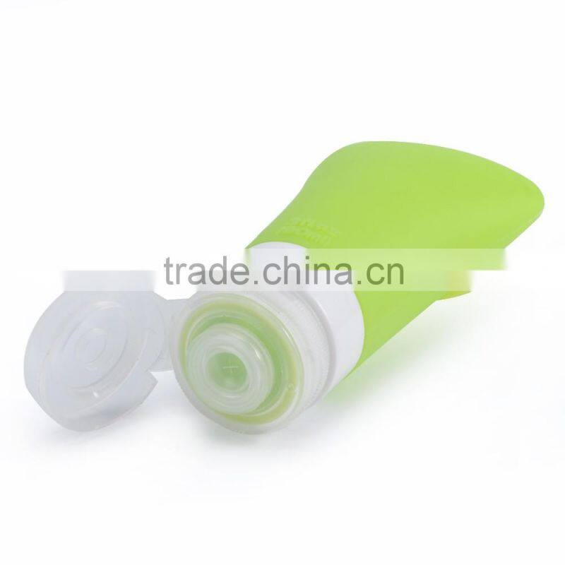 Fashion hot sale Convenient Bpa Free Leak Proof Silicone Travel Shampoo Bottle