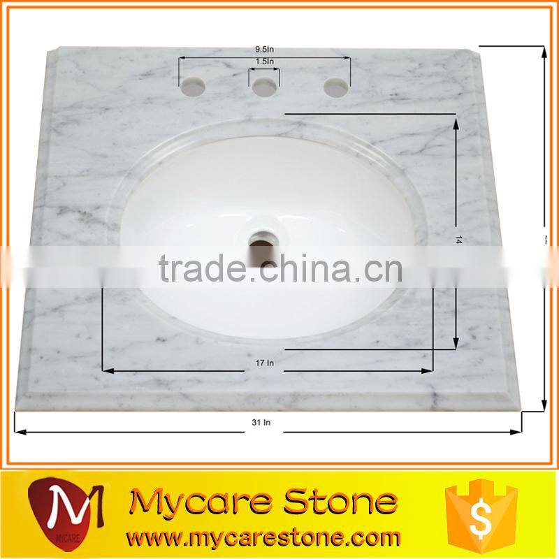 Italy white carrara marble wholesales vanity top