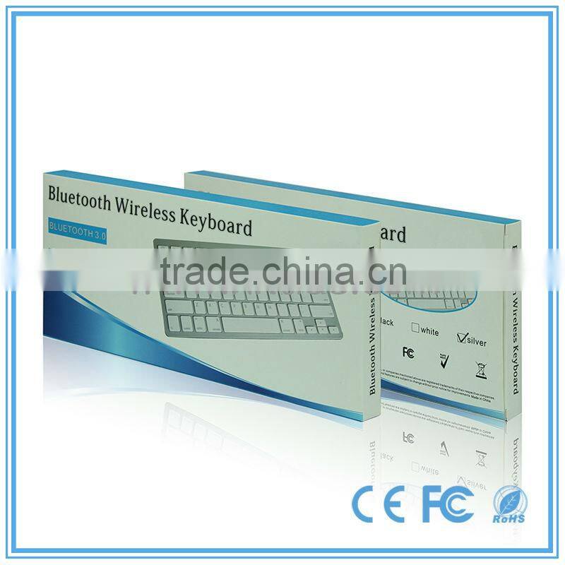 AZERTY layout slim wireless bluetooth keyboard with USB interface