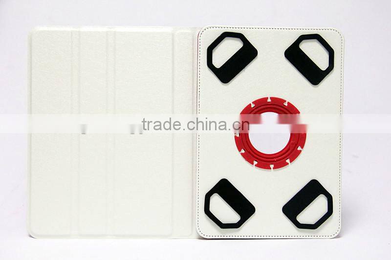 For Most Fashion hot selling 360 degree rotate leather universal flip tablet case