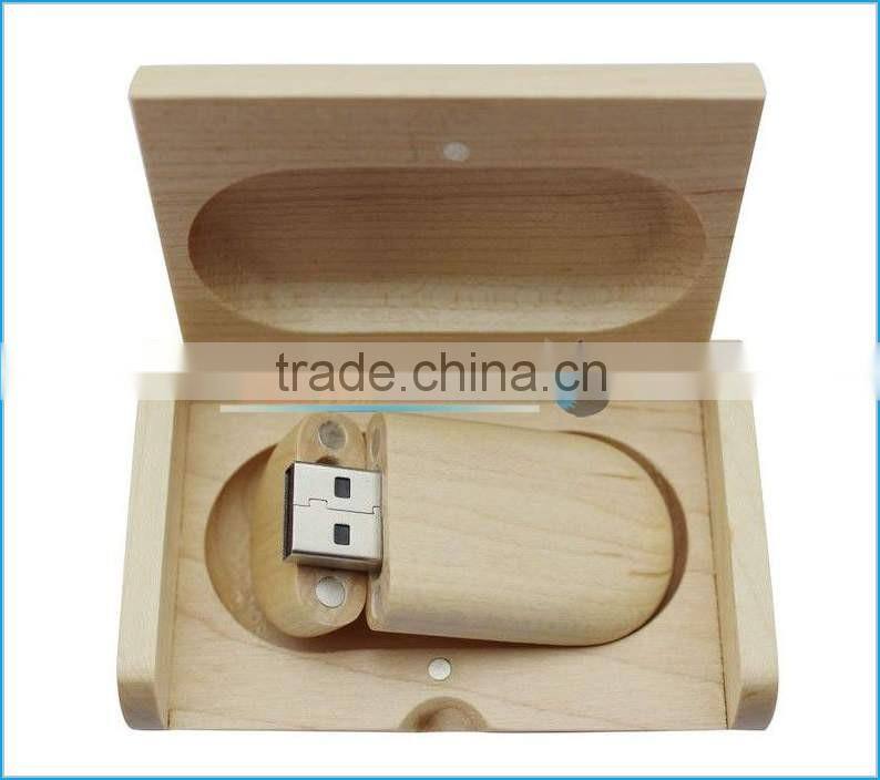 Custom engraving logo wood usb flash drive wooden USB memory sticker 2.0 4GB/16GB/32GB/64GB/ with box