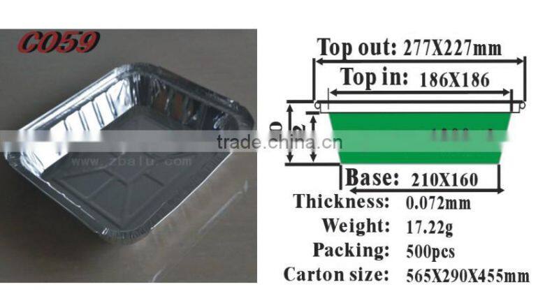 food plates aluminum foil C059
