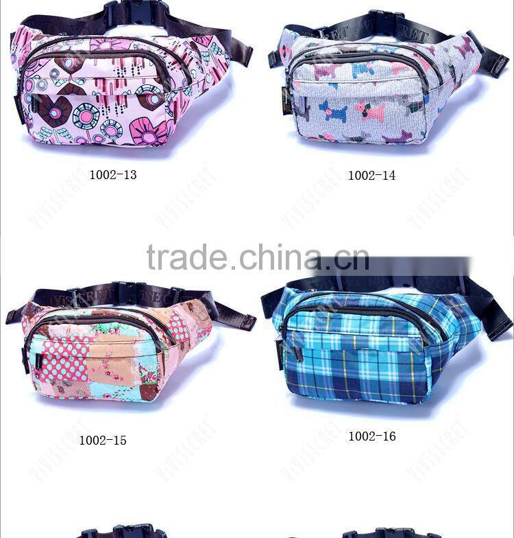 Nylon Bum Bag Fashionable Waist Bag Outdoor Activity Phone Wallet Bag for Men and Women