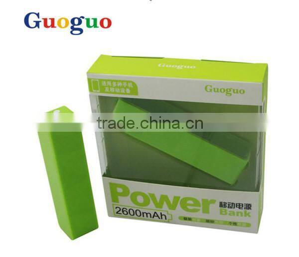 Guoguo 2016 high quality colorful 2000mAh mini portable mobile power bank