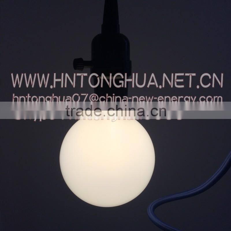 220V 6W milky glass shell LED G95 globe dining lamp