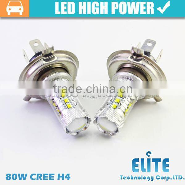 Super Brightest 80w 12V H4 car LED indicator bulbs led sidelight bulbs