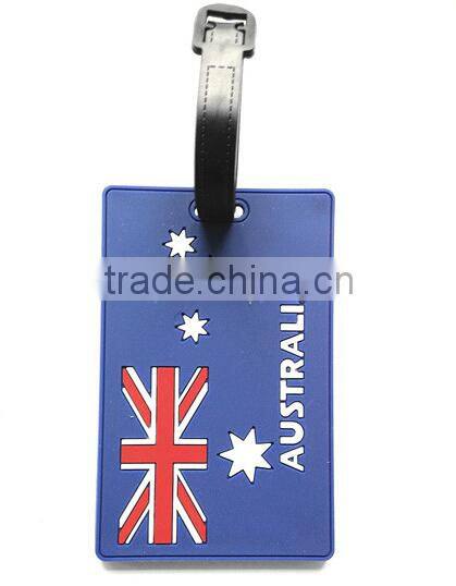 OEM Cartoon promotion gifts pvc custom shape luggage tag