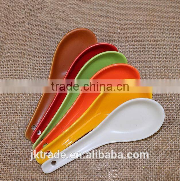 Whole Sale Customized Ceramics Soup Spoon