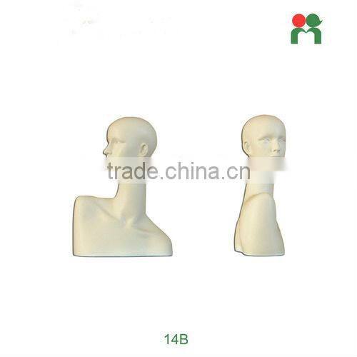 2015 Fashion fiberglass male mannequin head display mannequin head full body 13A.B