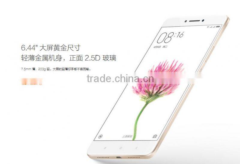 2016 New Orignal Xiaomi Mi Max 3GB +32GB Snapdragon 650 Hexa Core 6.44 Inch FHD 4850mAh Touch ID smart phone