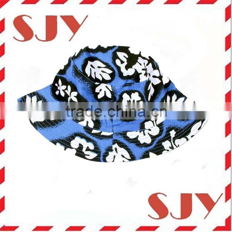 Fashion designer heat transfer printed bucket hats