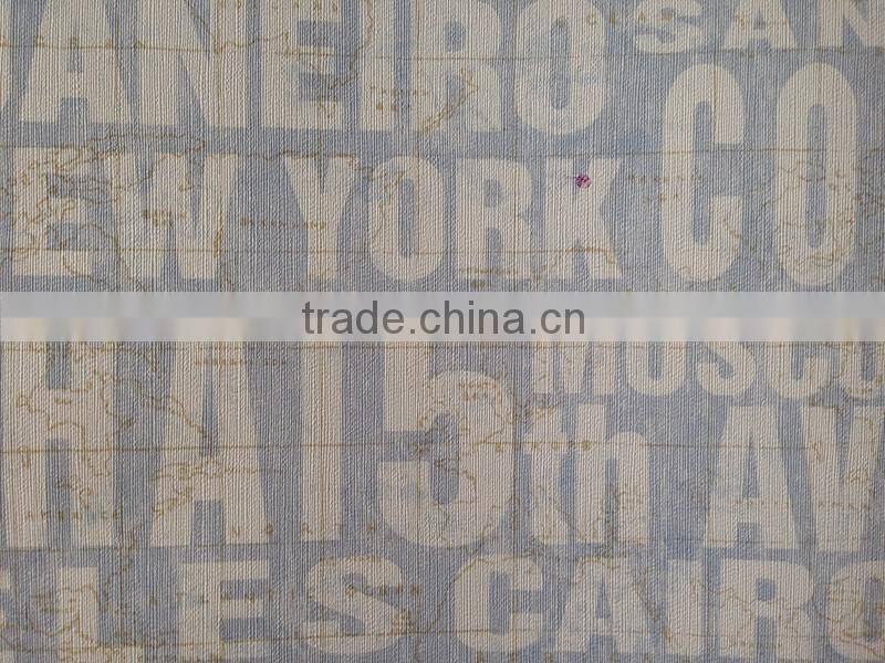 Letters modern decorative wallpaper