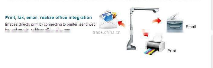 All in one Versatile Doc Scanner & Visual Presenter/ 5.0Mega pixel both A3&A4 size scanning ,document&3D Object Scanning S600