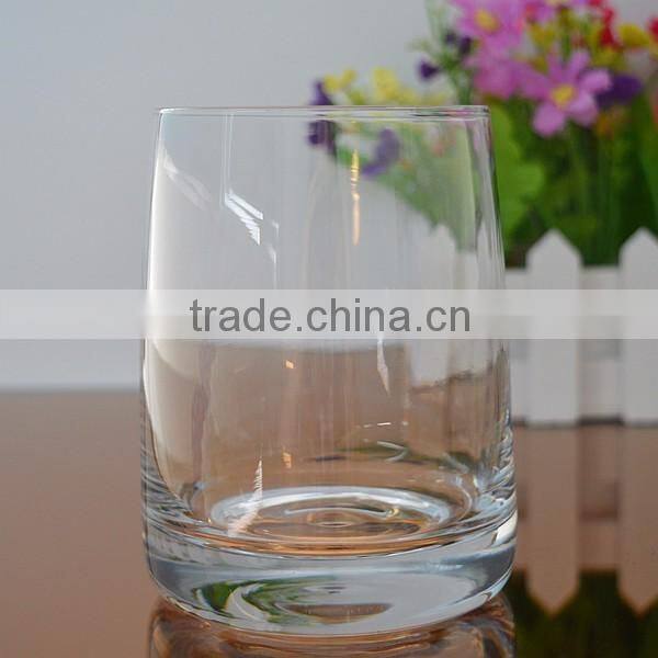Round shaped glass candle holder candle jar
