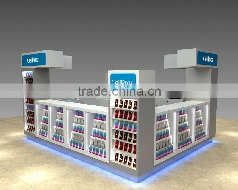 Fashion cell phone display kiosk for sale in mall