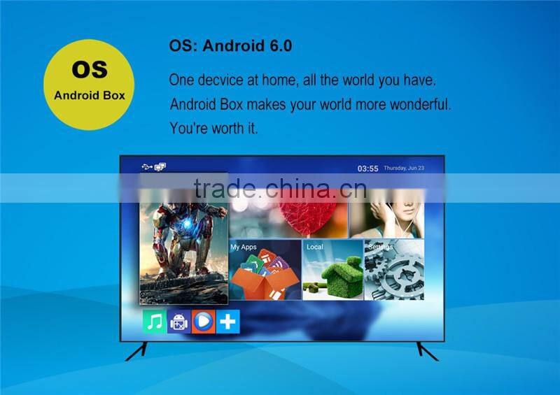 TX5 S905X 2G 8G tv Box with Full HD 1080P Output tv set top box Android6.0