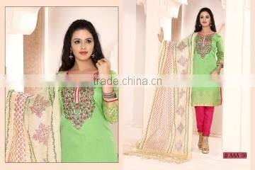 Sprightly Maroon Cotton Churidar Suit/fashion Churidar Suit online