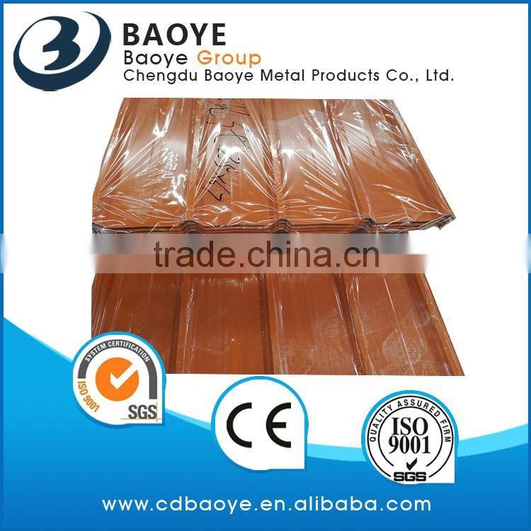 types of iron sheets steel corrugated steel fence sheet / made by baoye