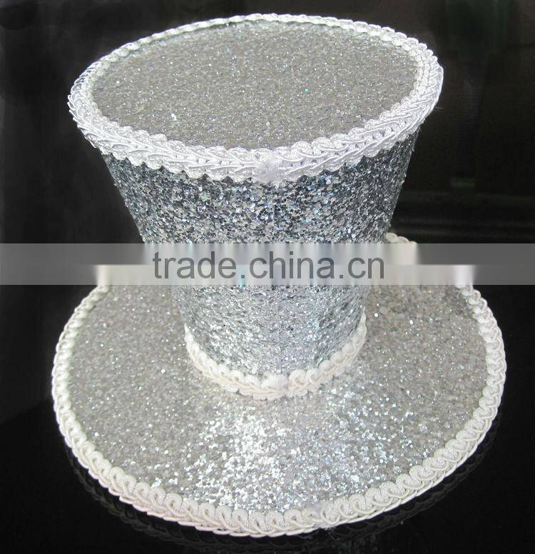 MYLOVE performance hat for stage bling bling hat Leopard Print MLSM009