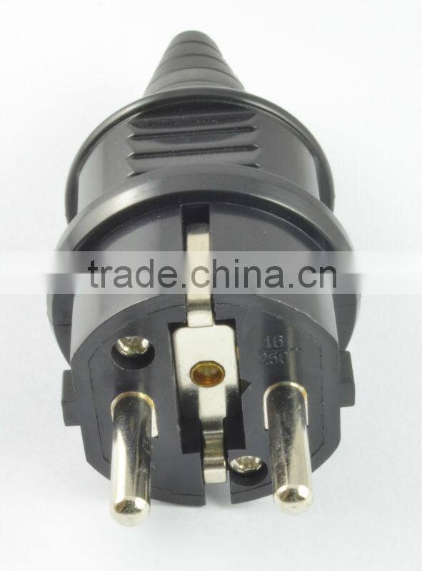 Hot selling alibaba China 2016 Schuko Germany France plug power adapters, 2 round pin europe 16A 250V plug adapter