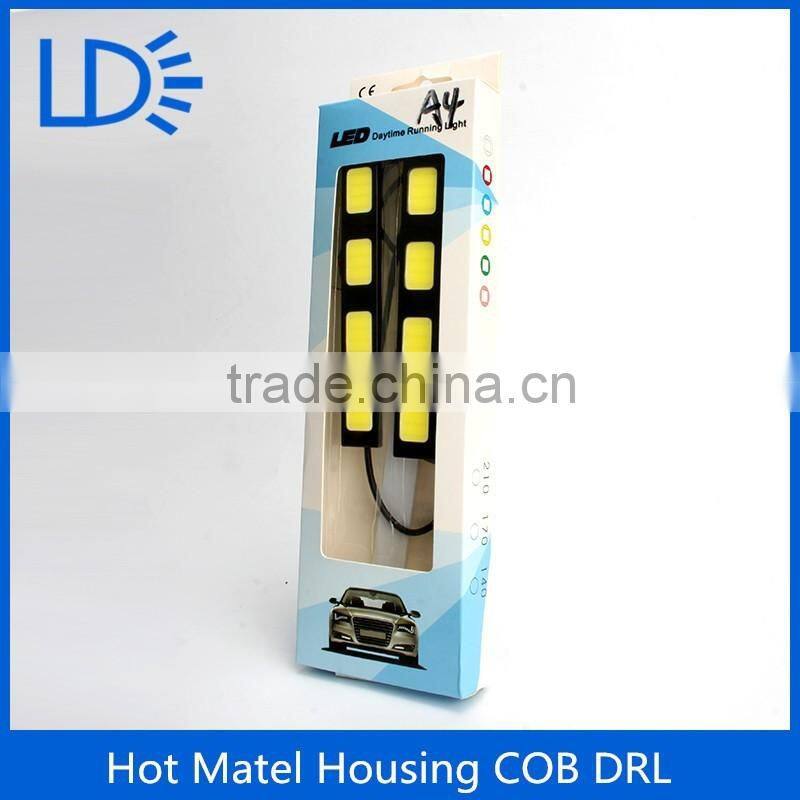 Super bright car cob flexible led drl led daytime running light