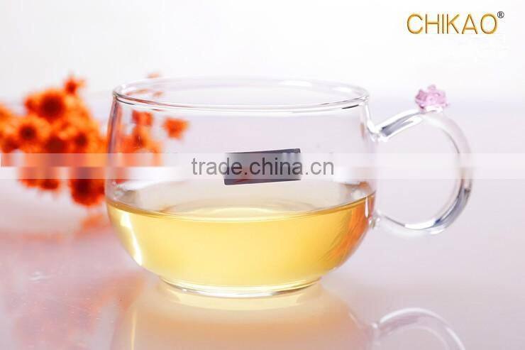 teapot and cups/hand made glass tea set