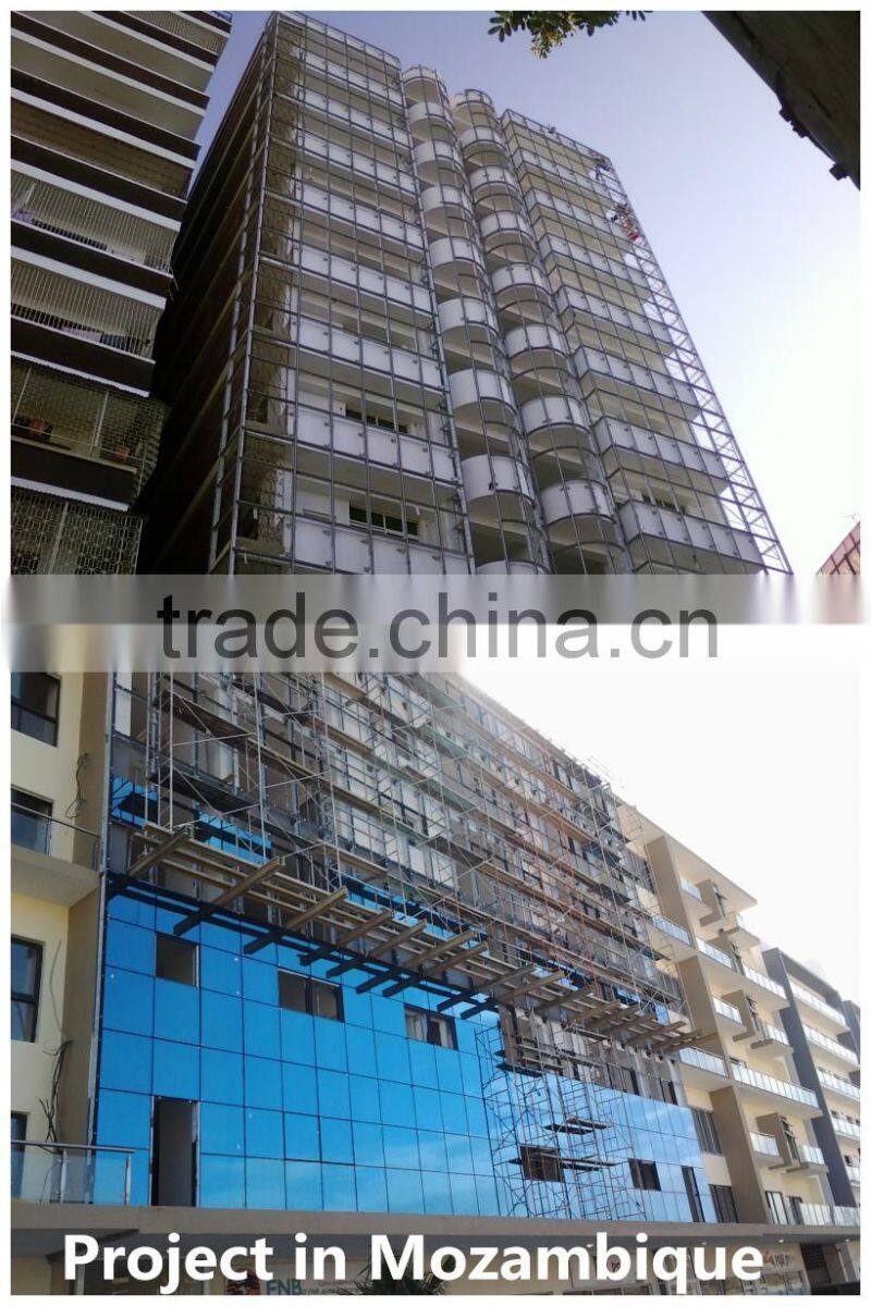 2016High quality building material facade aluminum curtain wall exterior shutters