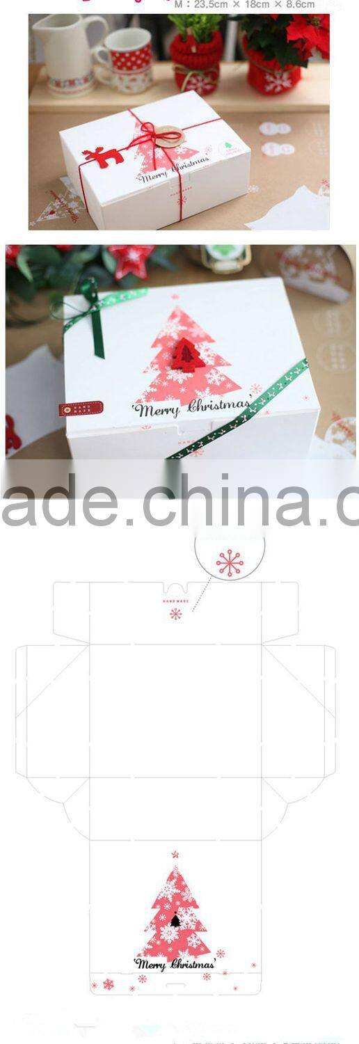 Custom Decorated Paper Christmas Gift Box