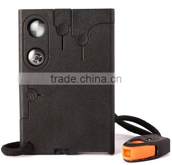 Upgrade Multi Tool Card ,Credit Card Tool With Flintstone And Whistle