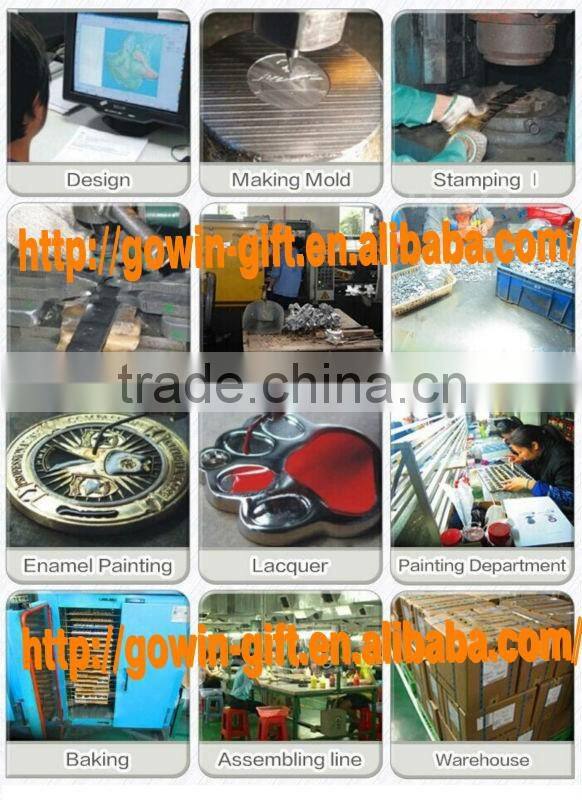 Antique silver plated 3D metal army coin