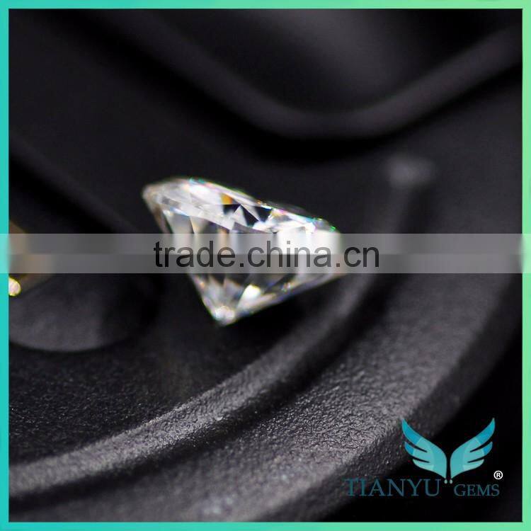 Wholesale high quality band Moissanite calibrated stones 1 carat hearts and arrows 4h sic synthetic moissanite for jewelry