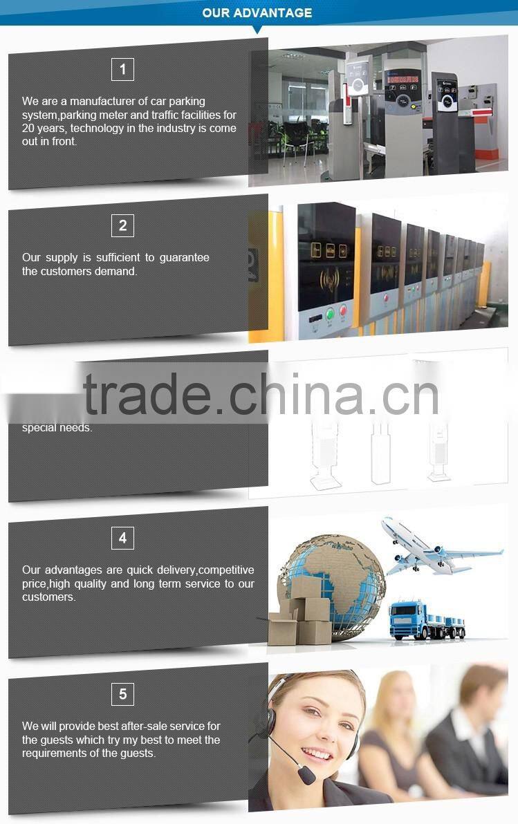 Collision Avoidance waterproof Solar remote control car parking lock