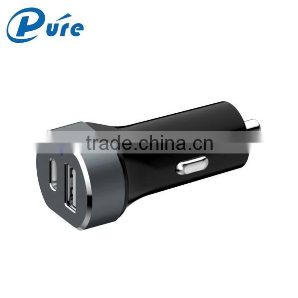 Promotional Output DC 5V 3A/2A/1.5A Fast Car Charger Double Speed Fast Charge Universal Portable Dual USB Car Charger
