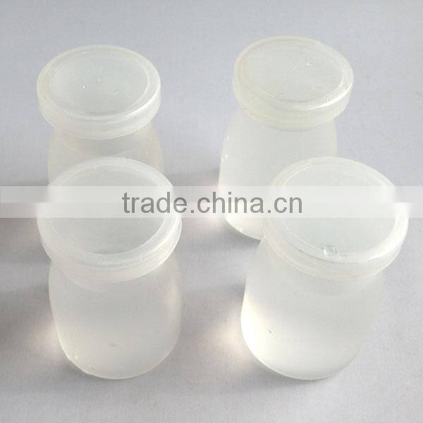 Small size plastic milk bottle with lid