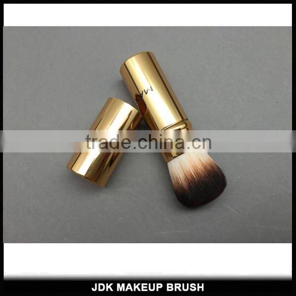 Vegan Gold Retractable Bristle Hair Brush/Personalized Makeup Brushes/Best Makeup brushes