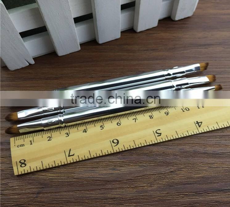 Mini Retractable Brush, Two Head Lip Brush and Concealer Brush, Private Label Mini Brush