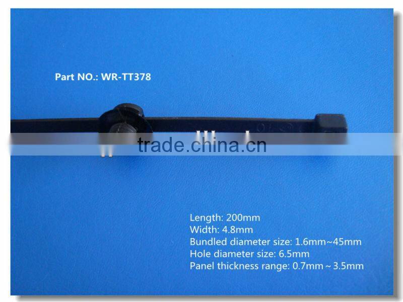 High quality High flexibility self locking nylon cable tie with clip for car