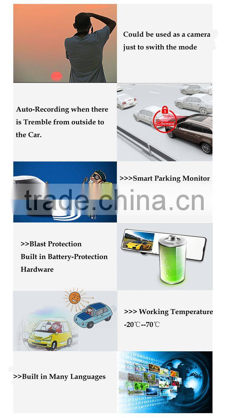 CE, FCC certificate 1080P Full HD car dvr, car camera recordercar dash cam corder