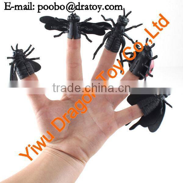 Funny toy plastic insect small finger puppet