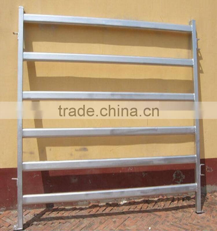 cheap metal tubular holding yards paddock fence rails used fence panel for livestock