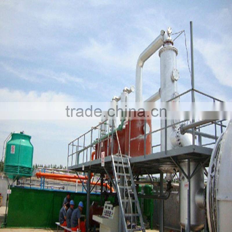 Waste tire pyrolysis recycling plant (from waste tire to crude fuel oil or diesel)