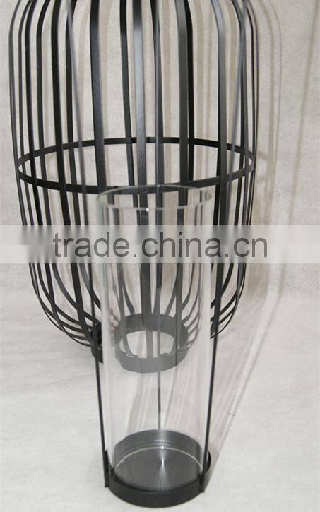 large red metal hanging lantern