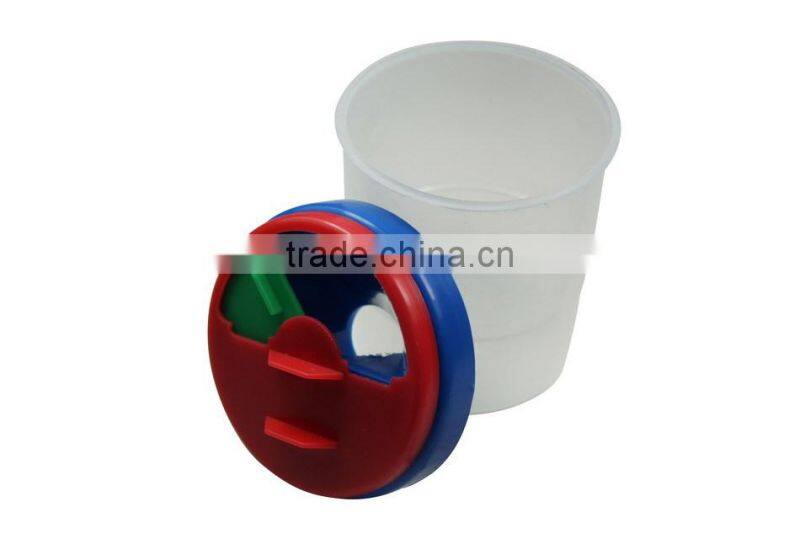 Plastic brush washer cup for art
