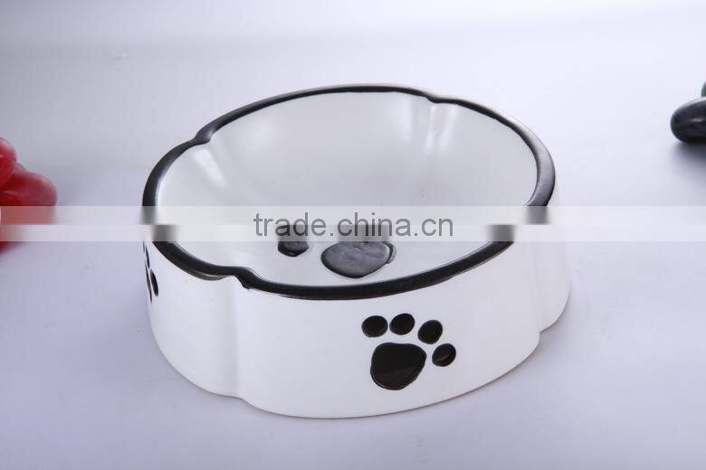 Plastic melamine pet bowl/dog bowl/cat bowl with cute picture prints yorkshire canary birds