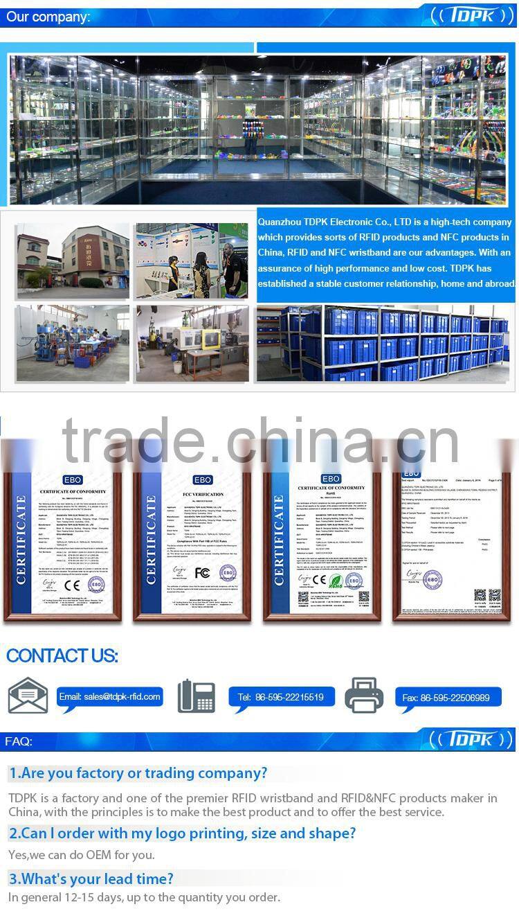 ntag203 waterproof 2014 new rfid wristband
