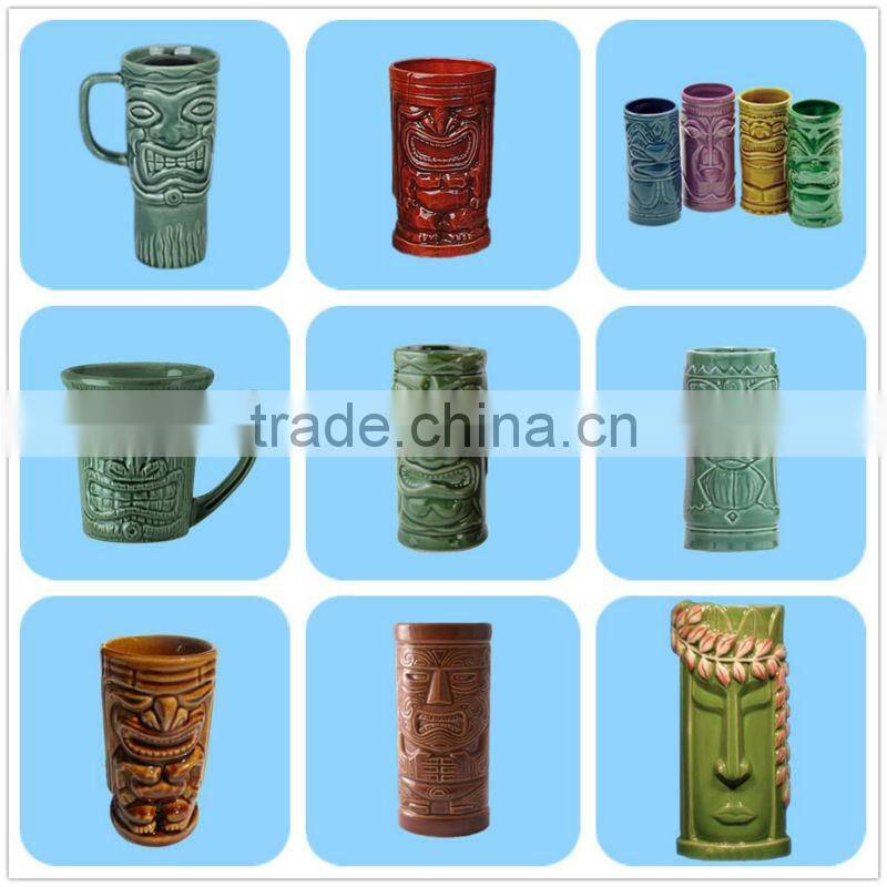 Ceramic green Christmas novelty custom cup printing mug