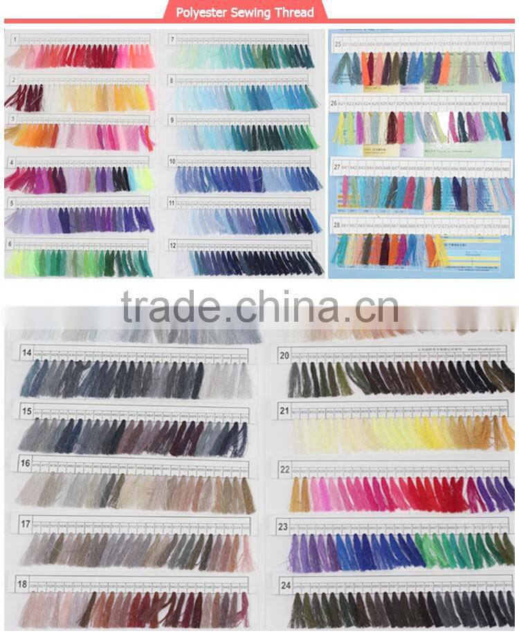high quality 40 2 100% spun polyester sewing thread polyester
